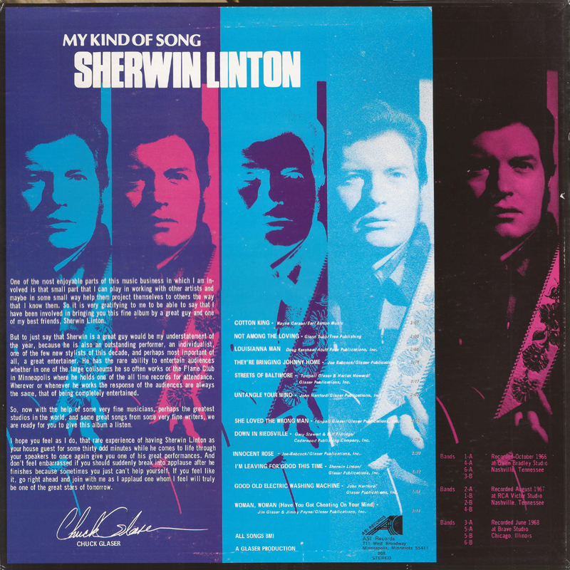 Sherwin Linton - back cover