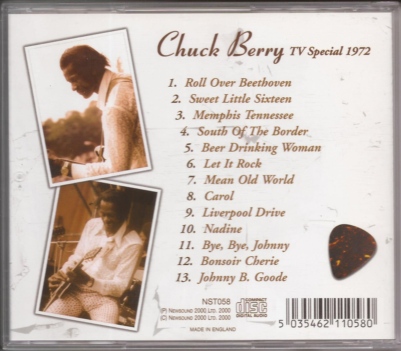 CHUCK BERRY - TV Special 1972 - back cover